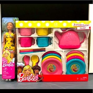 Barbie and Barbie Tea Set